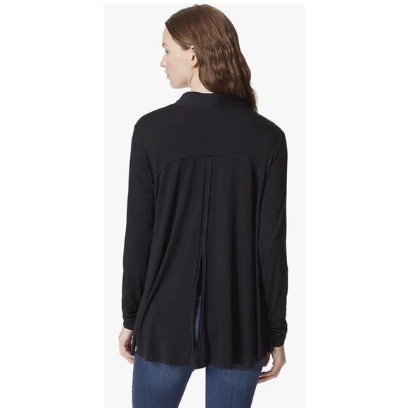 Frayed Jeans Tessa Back Slit Mock Neck Top – Women’s Small – Black – NWT - Picture 3 of 11